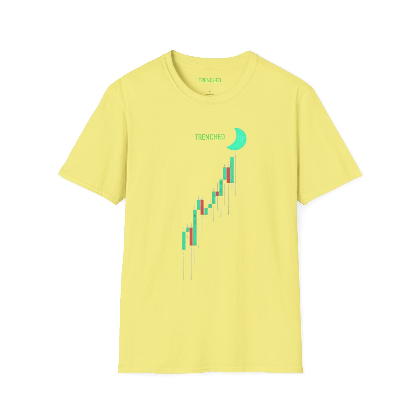 Crypto to The Moon Trenched Graphic Tee