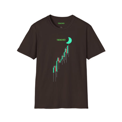 Crypto to The Moon Trenched Graphic Tee