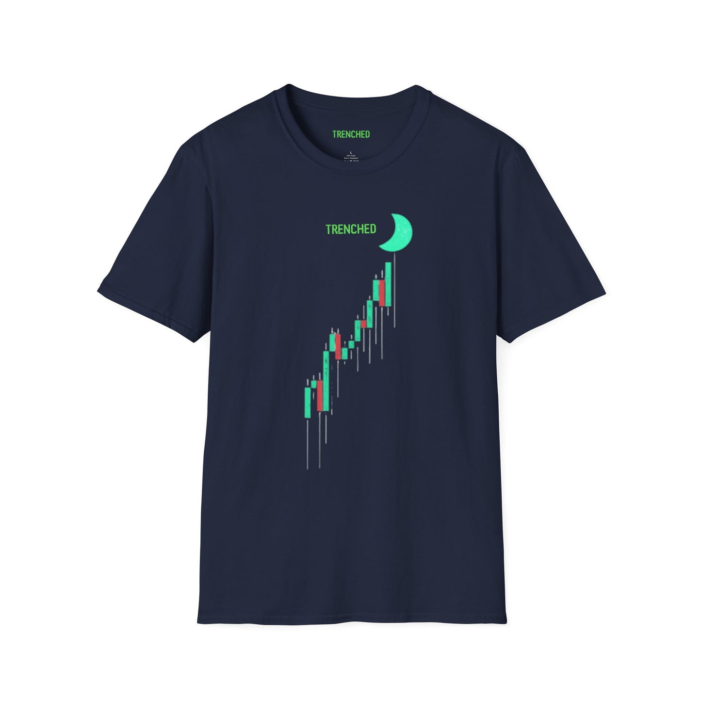 Crypto to The Moon Trenched Graphic Tee