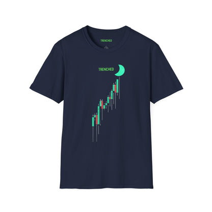 Crypto to The Moon Trenched Graphic Tee