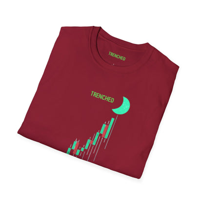 Crypto to The Moon Trenched Graphic Tee