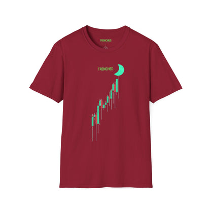 Crypto to The Moon Trenched Graphic Tee