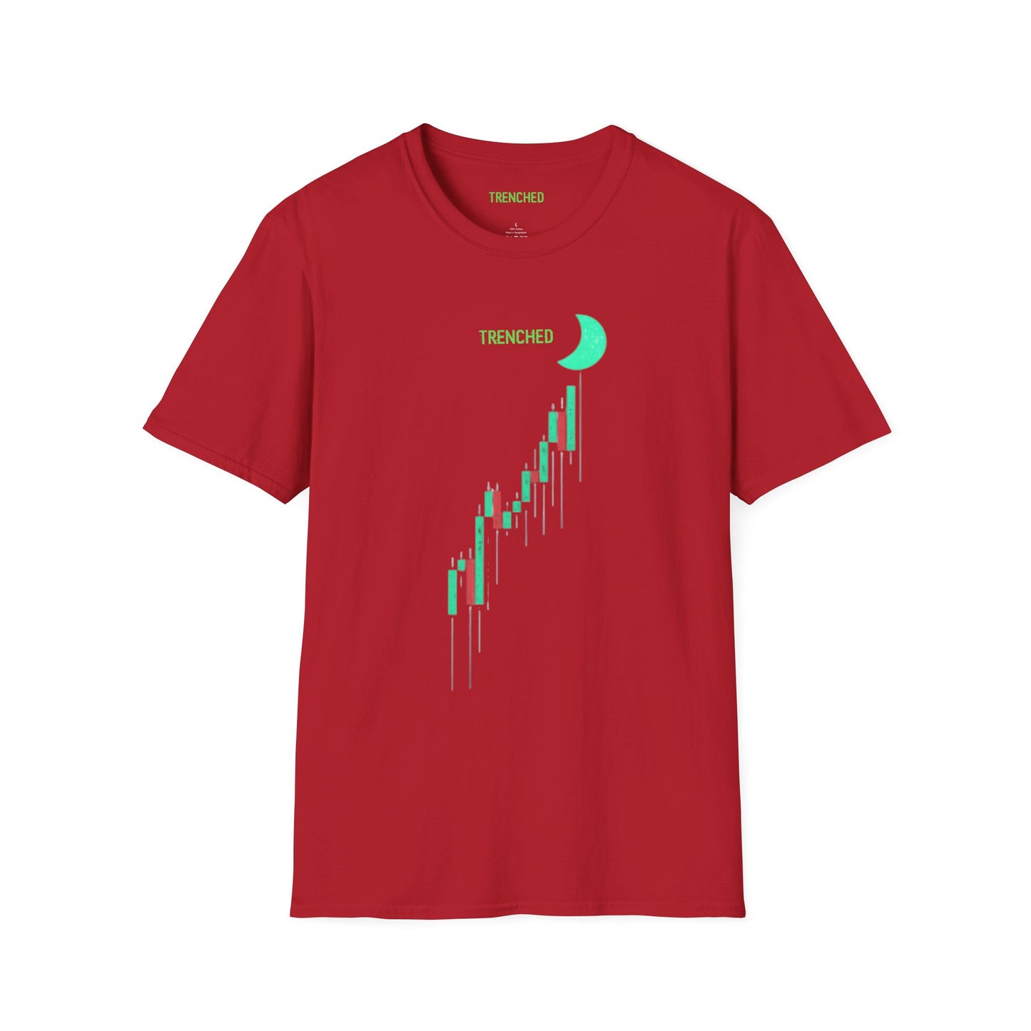 Crypto to The Moon Trenched Graphic Tee