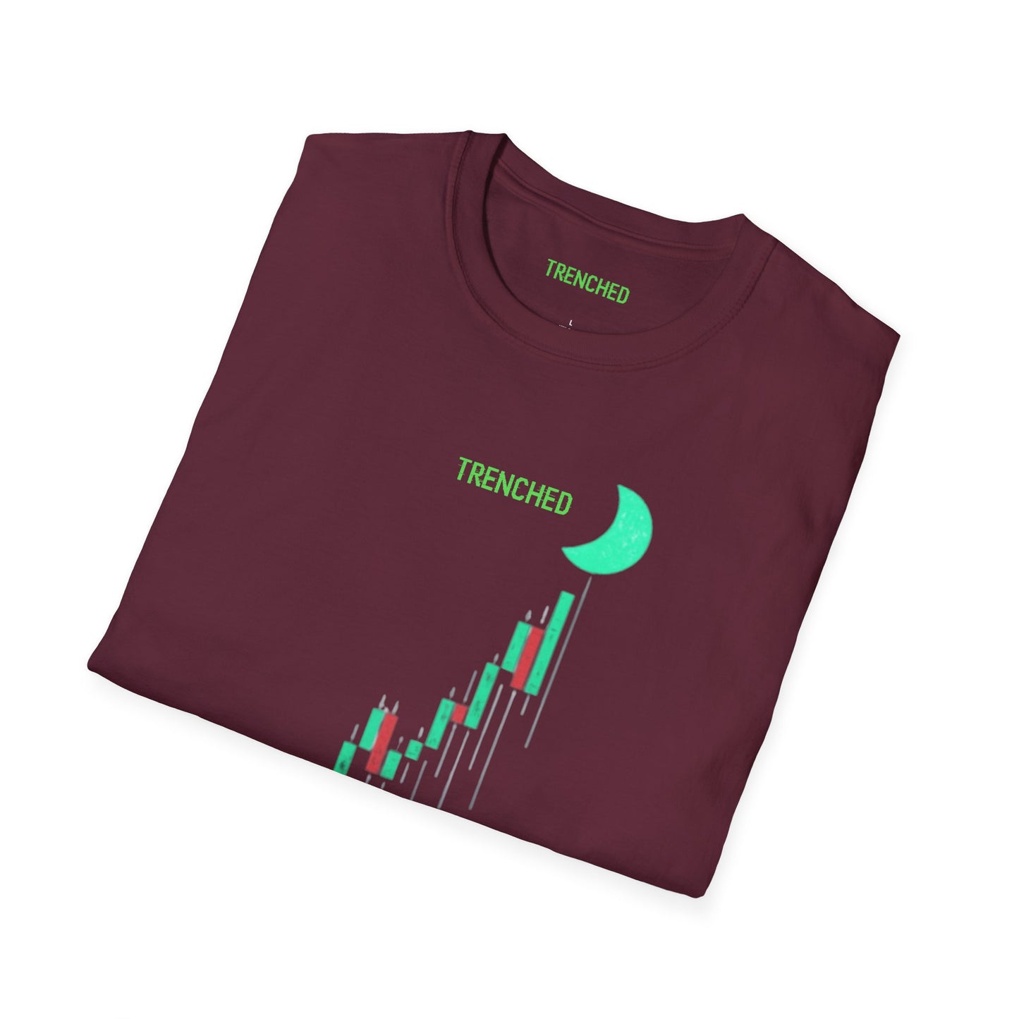Crypto to The Moon Trenched Graphic Tee