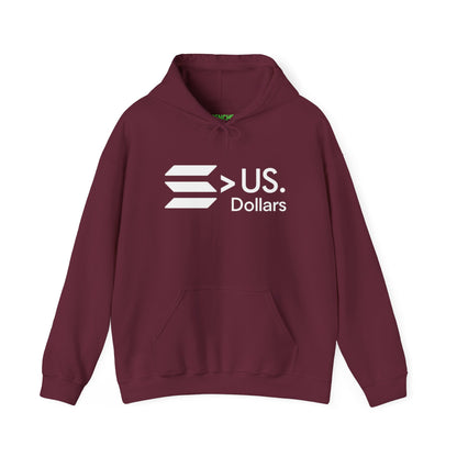 Solana > US DOLLARS Hoodie - Solana Over Dollars
