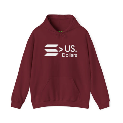 Solana > US DOLLARS Hoodie - Solana Over Dollars