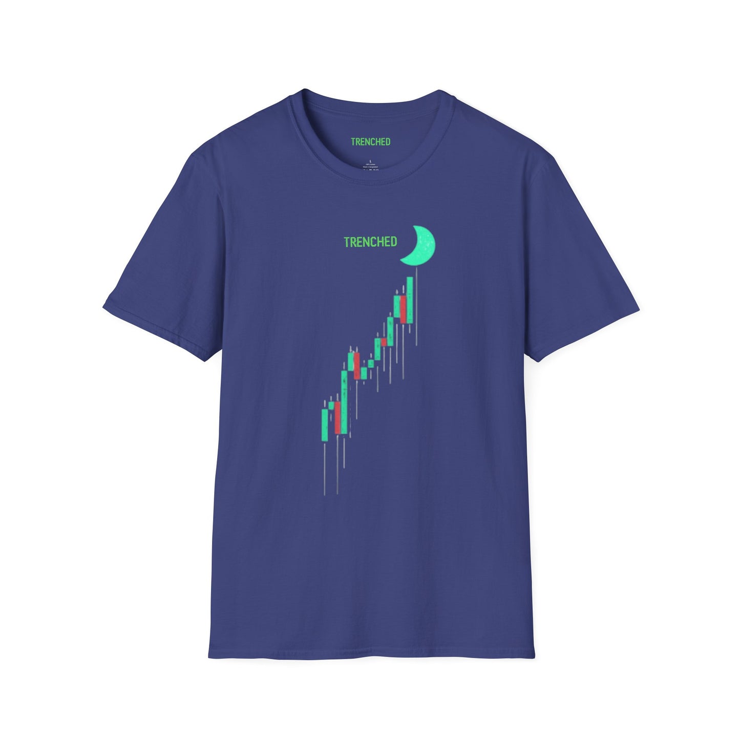 Crypto to The Moon Trenched Graphic Tee