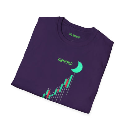 Crypto to The Moon Trenched Graphic Tee