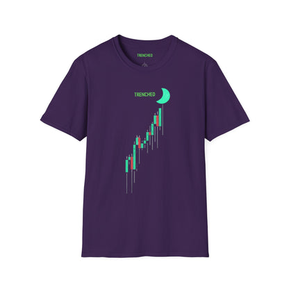 Crypto to The Moon Trenched Graphic Tee