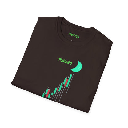 Crypto to The Moon Trenched Graphic Tee