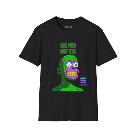 Solana Bored Ape Style NFT Graphic Tee (SEND NFTS)