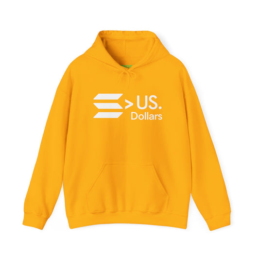 Solana > US DOLLARS Hoodie - Solana Over Dollars