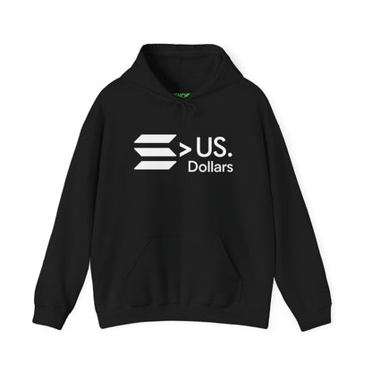 Solana > US DOLLARS Hoodie - Solana Over Dollars