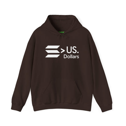 Solana > US DOLLARS Hoodie - Solana Over Dollars