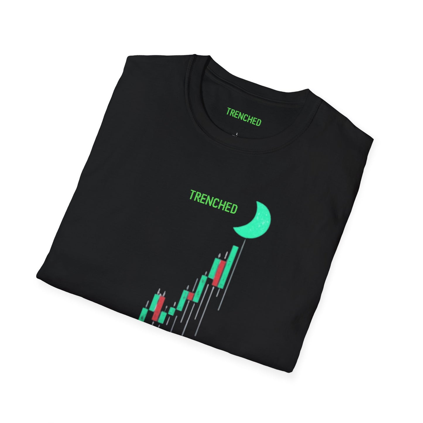 Crypto to The Moon Trenched Graphic Tee
