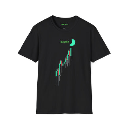 Crypto to The Moon Trenched Graphic Tee