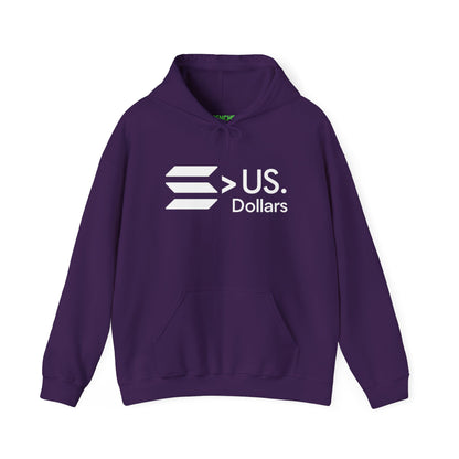 Solana > US DOLLARS Hoodie - Solana Over Dollars